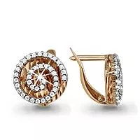 Серьги, артикул LV41548А, золото