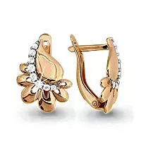 Серьги, артикул LV41545А, золото