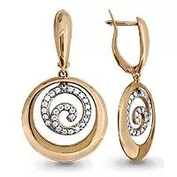 Серьги, золото, артикул LV41523А