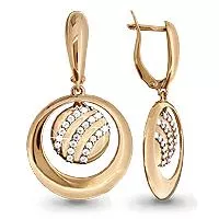 Серьги, артикул LV41522А, золото