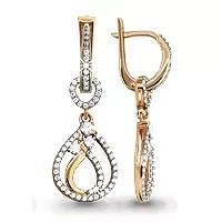 Серьги из золота, артикул LV41518А
