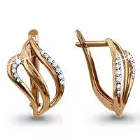 Серьги, артикул LV41509А, золото