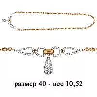 Колье, артикул LV71446А, золото