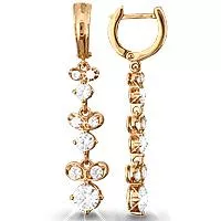 Серьги, золото, артикул LV41324А