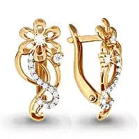 Серьги, артикул LV41315А, золото