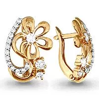 Серьги из золота, артикул LV41314А