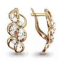 Серьги, артикул LV41303А, золото