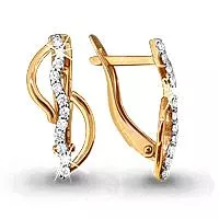 Серьги, золото, артикул LV41297А