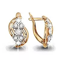 Серьги, артикул LV41285А, золото