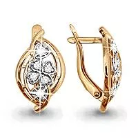 Серьги, артикул LV41283А, золото