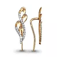 Серьги, артикул LV41280А, золото