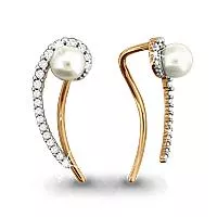 Серьги, золото, артикул LV41265А