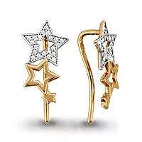 Серьги, золото, артикул LV41262А