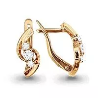 Серьги из золота, артикул LV41188