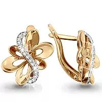 Серьги, артикул LV41169А, золото