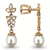 Серьги, золото, артикул LV41129А