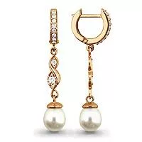 Серьги, артикул LV41125А, золото