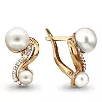 Серьги из золота, артикул LV41124А