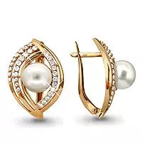 Серьги, золото, артикул LV41123А