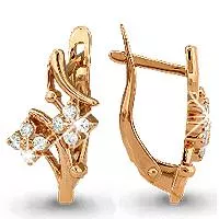 Серьги, золото, артикул LV41091А