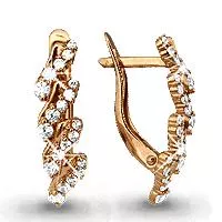 Серьги, золото, артикул LV41077А