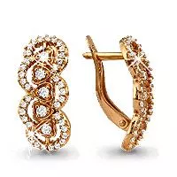 Серьги, золото, артикул LV41073А