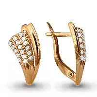 Серьги, артикул LV41059А, золото