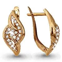 Серьги, золото, артикул LV41054А