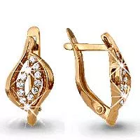 Серьги, золото, артикул LV41051А