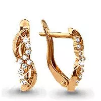 Серьги, артикул LV41050А, золото