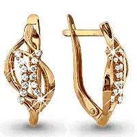 Серьги, артикул LV41046А, золото