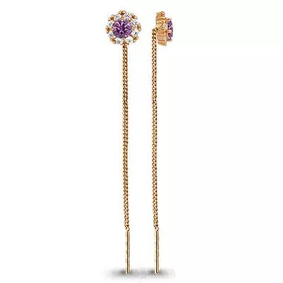 Серьги, артикул LV41024Д, золото