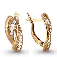 Серьги, золото, артикул LV41021А