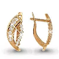 Серьги, артикул LV40990А, золото