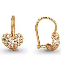 Серьги, артикул LV40976А, золото