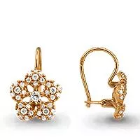 Серьги, артикул LV40972А, золото