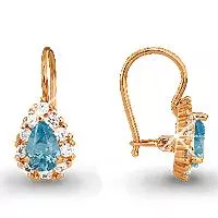 Серьги, артикул LV40968Б, золото