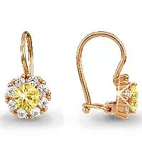 Серьги, золото, артикул LV40965Е