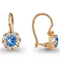 Серьги, артикул LV40965Б, золото