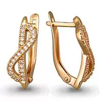 Серьги, артикул LV40908А, золото