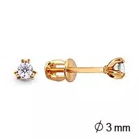 Серьги из золота, артикул LV40819