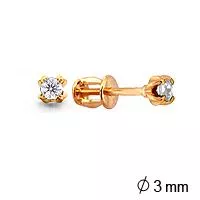 Серьги, золото, артикул LV40814