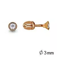 Серьги из золота, артикул LV40812