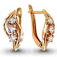 Серьги, золото, артикул LV40779