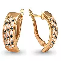 Серьги, золото, артикул LV40758Ч