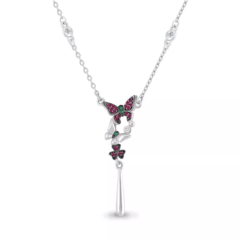 Колье из серебра, артикул LV73569ВГ