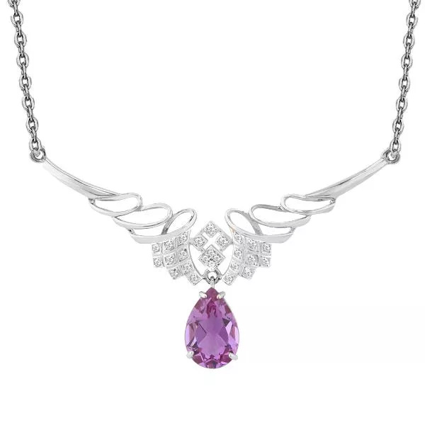 Колье из серебра, артикул LV7354425А