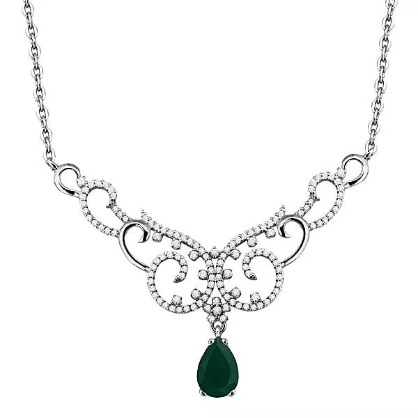 Колье из серебра, артикул LV7353709А