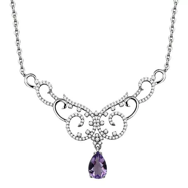 Колье из серебра, артикул LV7353704А