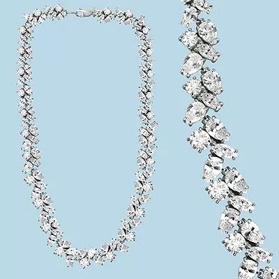 Колье из серебра, артикул LV73524